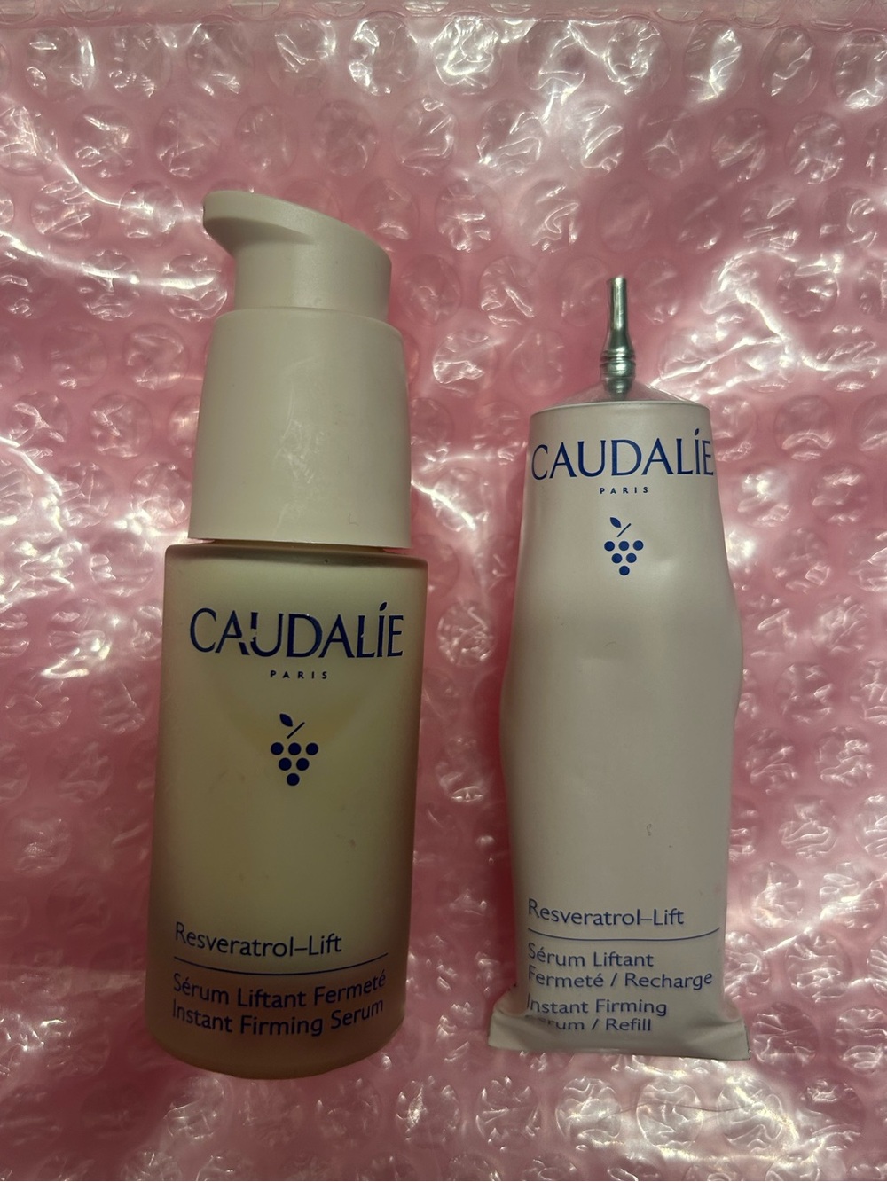 Caudalie Resveratrol-Lift Instant Firming Serum Set Full Bottle & Refill Bundle - Picture 2 of 5